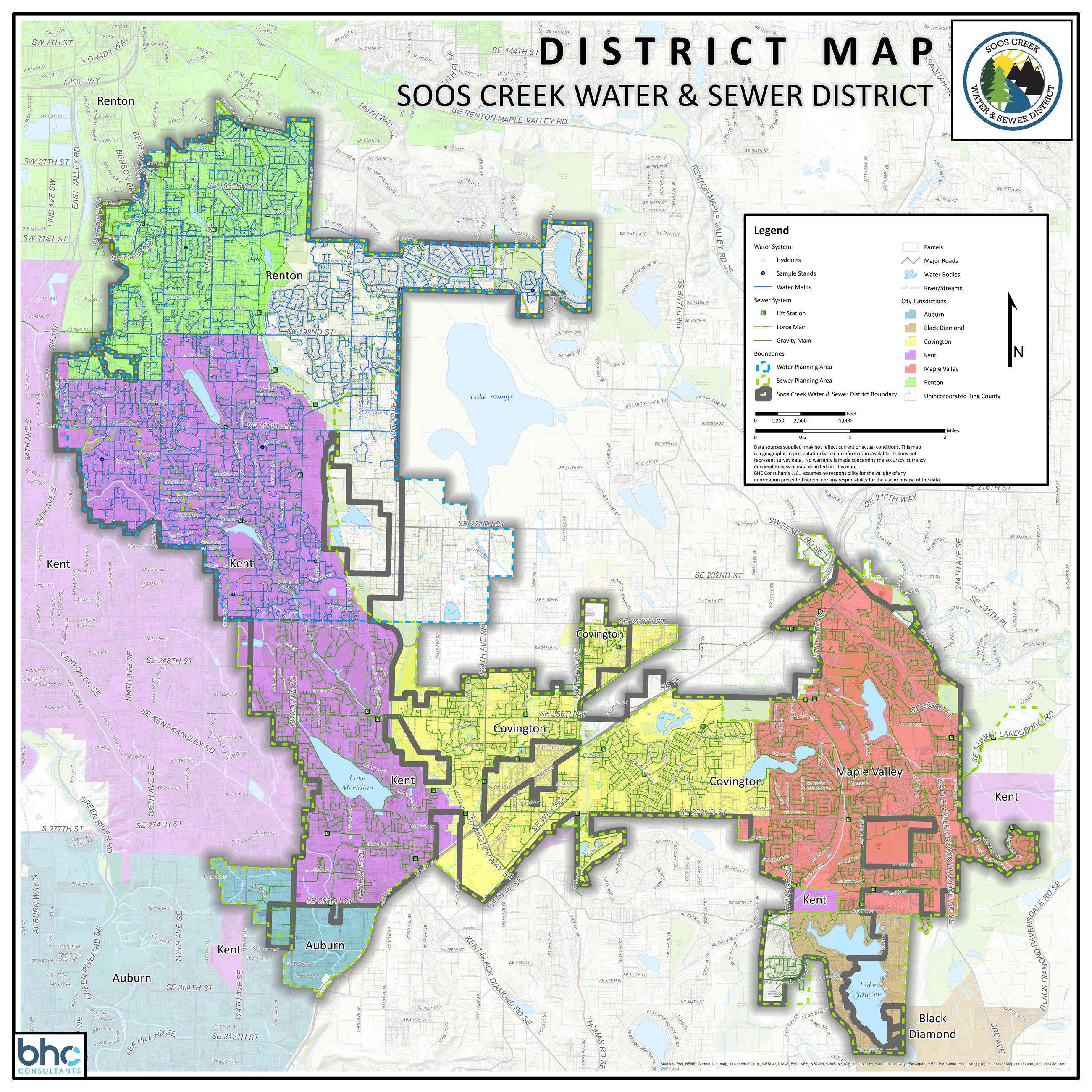 Soos Creek Water & Sewer District Map